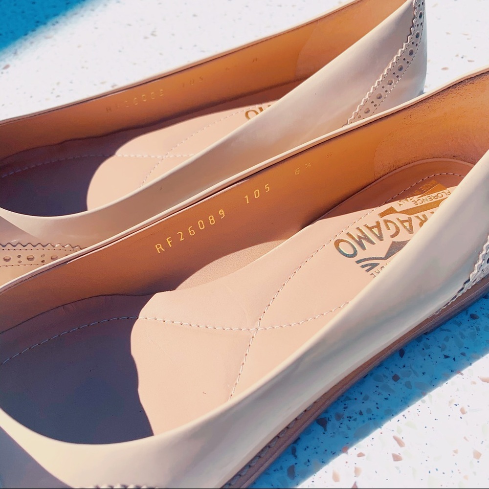 NIB Authentic Salvatore Ferragamo Tolina Bow Flats - Picture 4 of 5